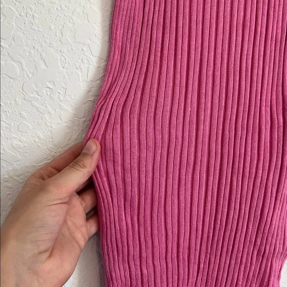 Petar Petrov Silk Ribbed Tank Top Pink - Picture 5 of 9